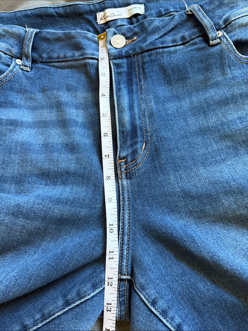 KanCan for Maurices Straight Leg Jeans Raw Frayed Hem Blue Size 20 - Picture 9 of 9